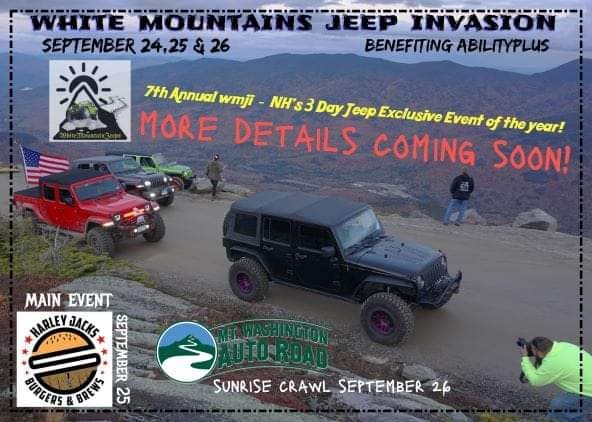 White Mountain Jeeps Invasion New Hampshire